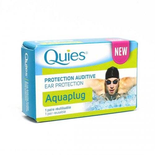 PharmaQ Quies Aquaplug Earplugs Ωτοασπίδες για κολύμπι από Σιλικόνη με 3 δακτύλιους, 1 Ζεύγος